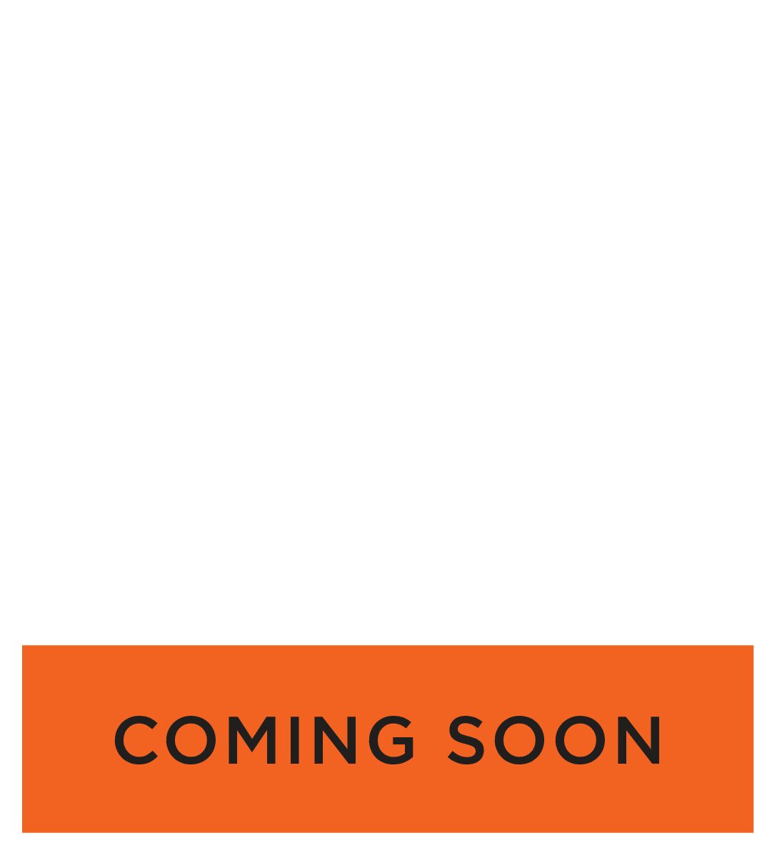 ORANGE COMING SOON RIDER <BR> 24"X6" (1/8" PVC)