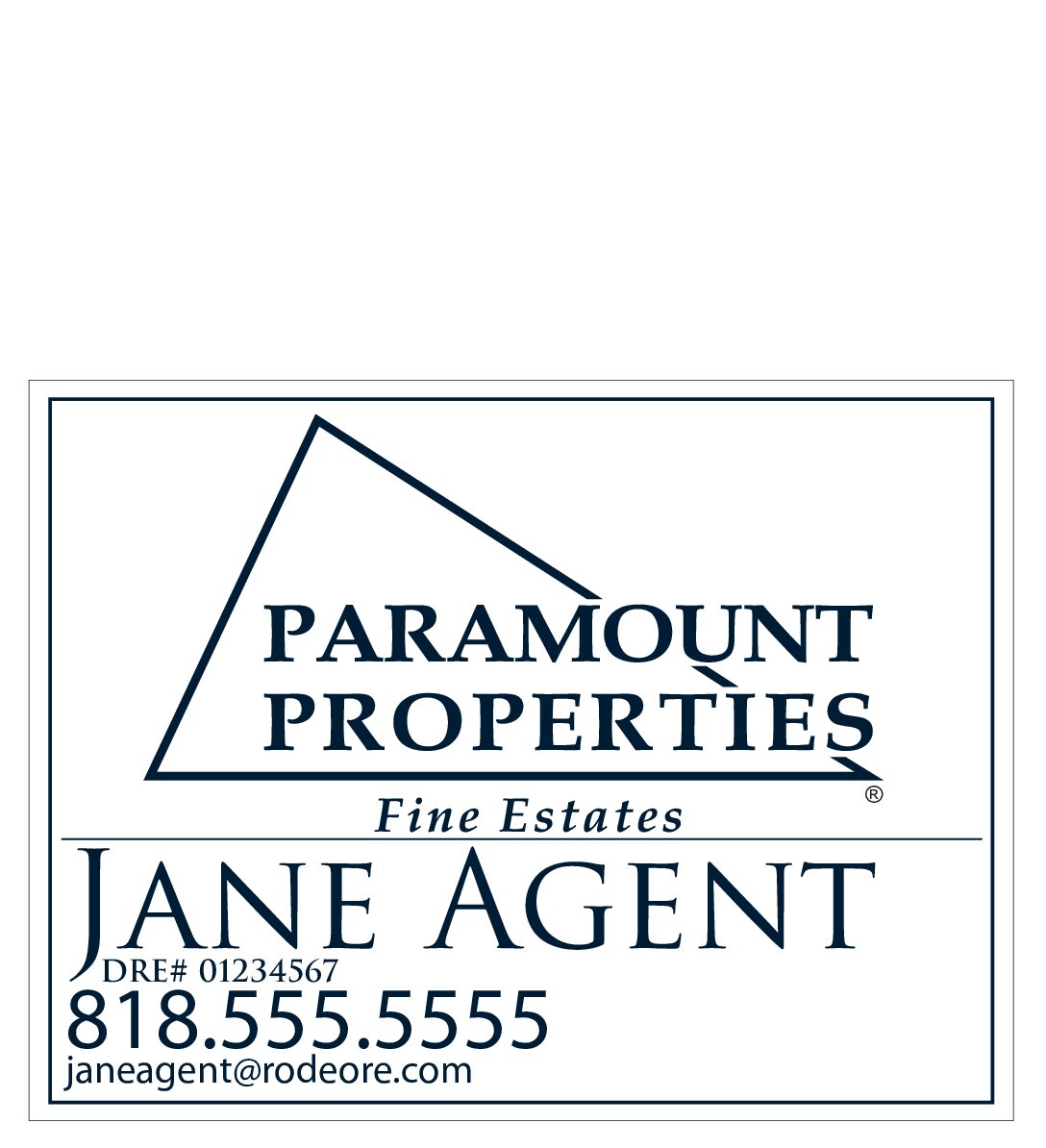 PROPERTY SIGN <br>15"x10" (1/8” PVC)