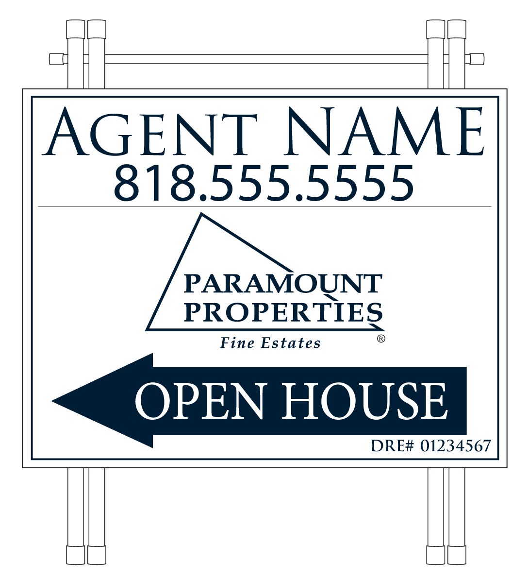 OPEN HOUSE <BR> 27"X22" (1/8" PVC)