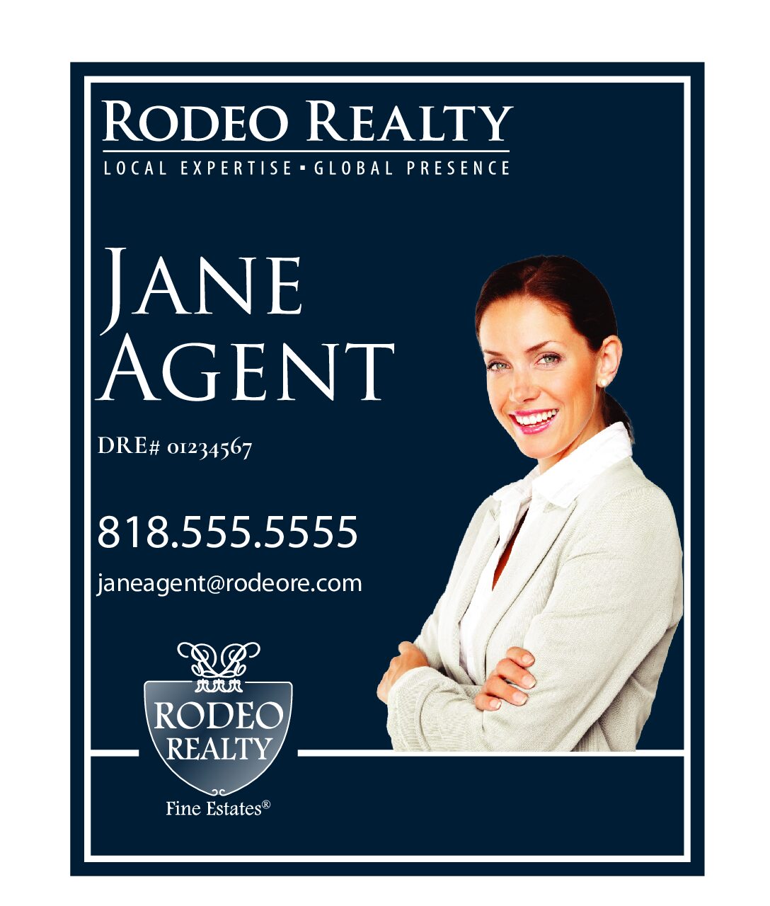 PROPERTY SIGN w/ PHOTO 28"x36" (1/8” PVC)