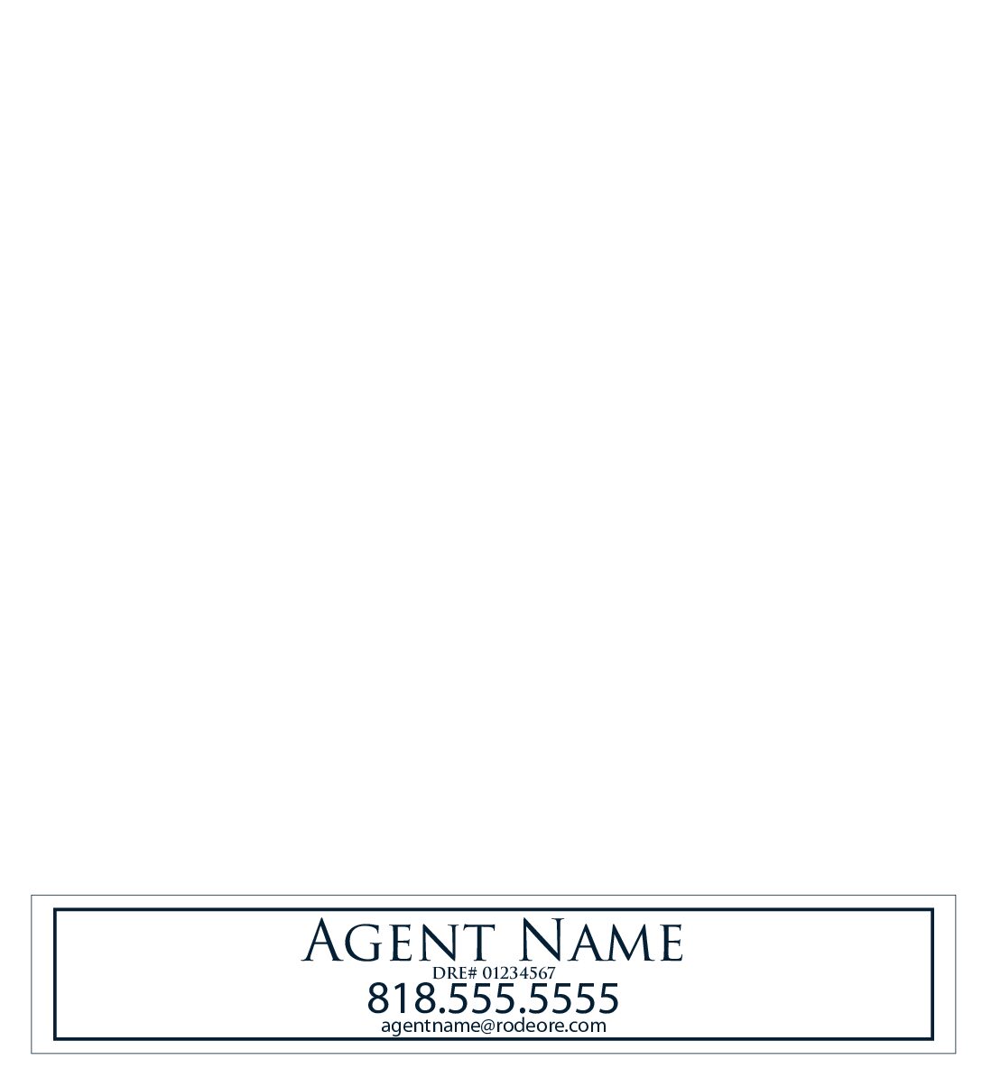 AGENT RIDER  36"X6" (1/8" PVC)