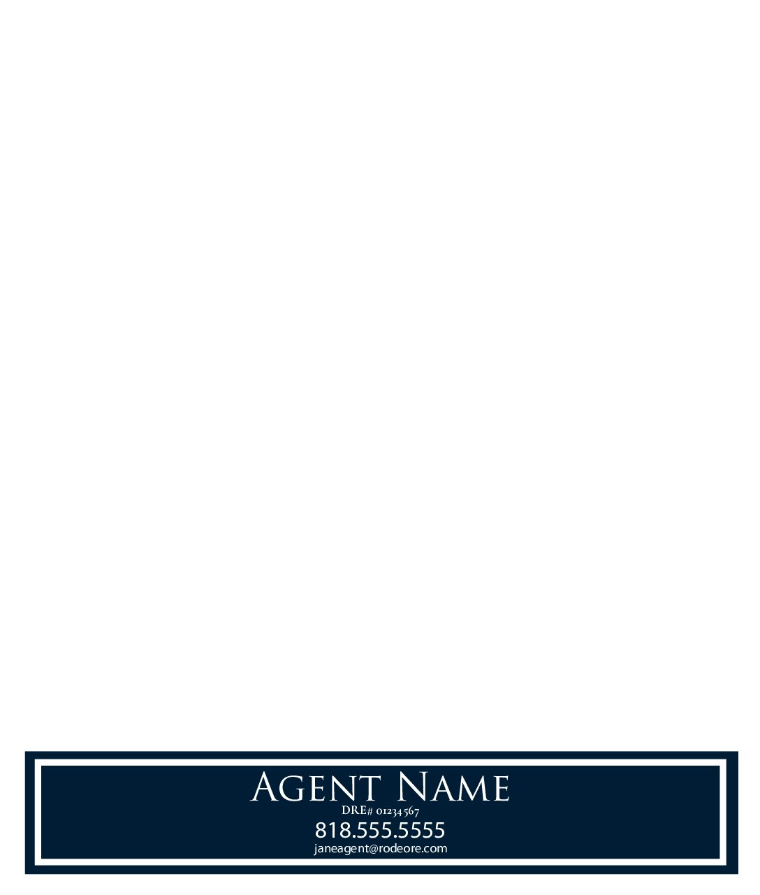 AGENT RIDER  36"X6" (1/8" PVC)
