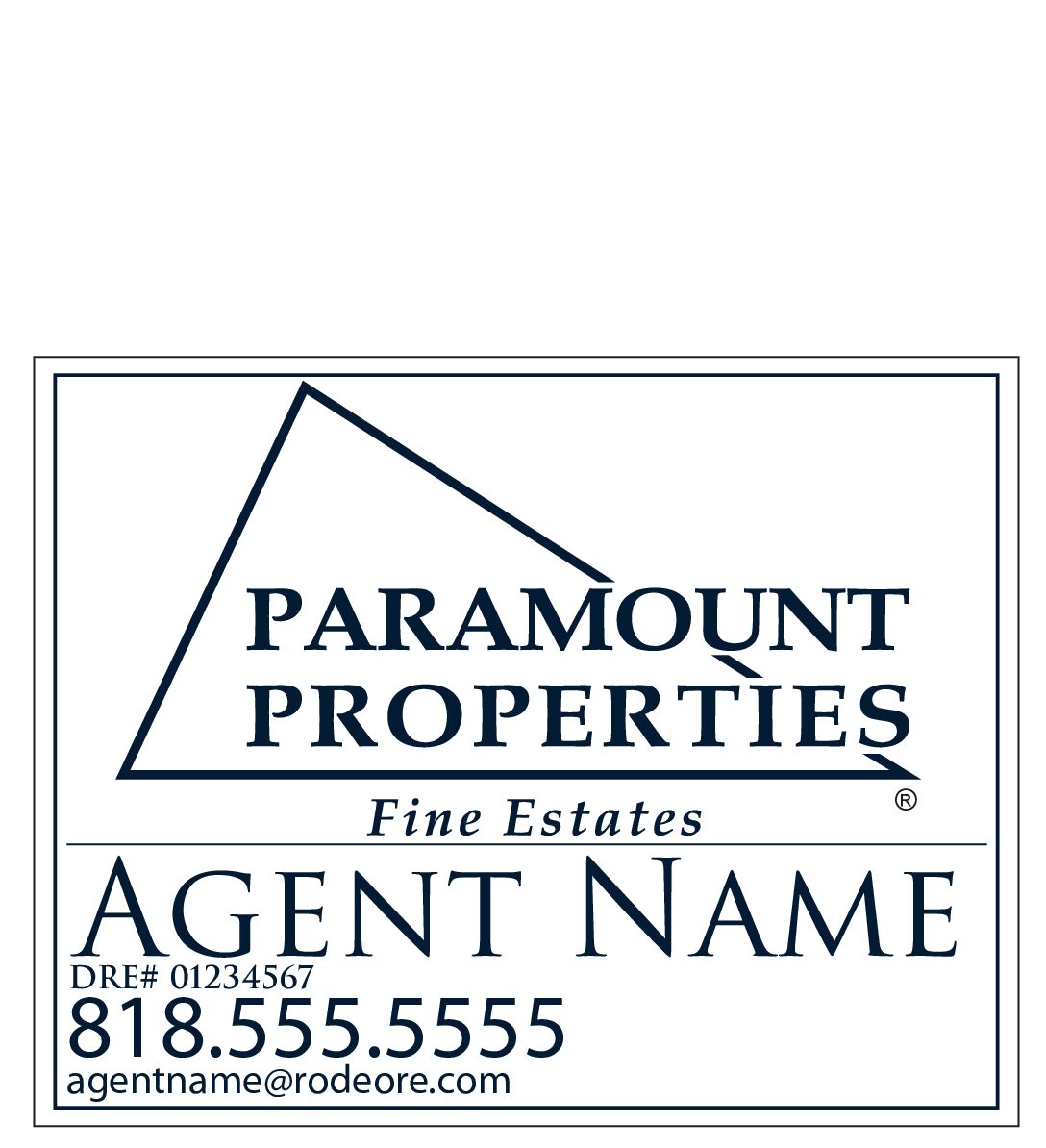 PROPERTY SIGN <br>36"x28" (1/8” PVC)